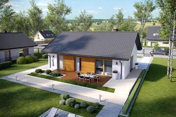  Projekt domu Kornel V energo (WRC2529) - projekt domu parterowego - Zdjęcie 2