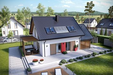  Projekt domu Lea II (z wiatą) (WRC2531) - projekt domu parterowego z poddaszem - Zdjęcie 3