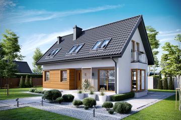  Projekt domu Liv 7 (WRC2532) - projekt domu parterowego z poddaszem - Zdjęcie 1