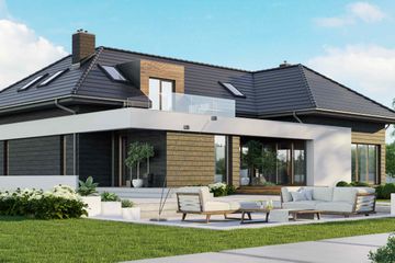  Projekt domu HomeKoncept 13 EN (KRX1026) - projekt domu parterowego z poddaszem - Zdjęcie 2