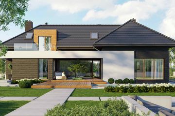  Projekt domu HomeKoncept 13 EN (KRX1026) - projekt domu parterowego z poddaszem - Zdjęcie 3