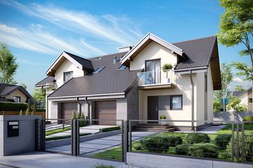  Projekt domu Fasano MDM Termo (KRH1388) - projekt domu parterowego z poddaszem - Zdjęcie 1