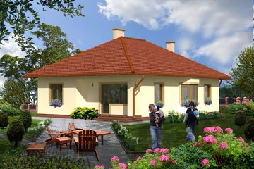  Projekt domu Bravone Termo (KRH1389) - projekt domu parterowego - Zdjęcie 2