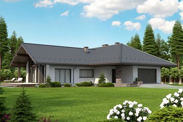  Projekt domu Lemko Termo (KRH1390) - projekt domu parterowego - Zdjęcie 4