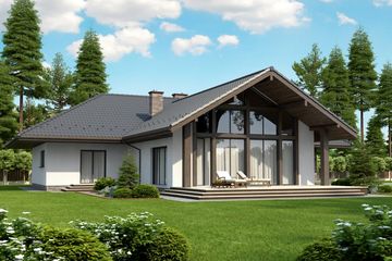  Projekt domu Lemko Termo (KRH1390) - projekt domu parterowego - Zdjęcie 1