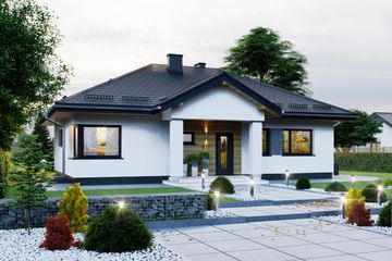  Projekt domu APS 277 (LUA1362) - projekt domu parterowego - Zdjęcie 3