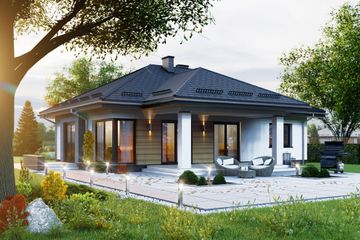  Projekt domu APS 277 (LUA1362) - projekt domu parterowego - Zdjęcie 2