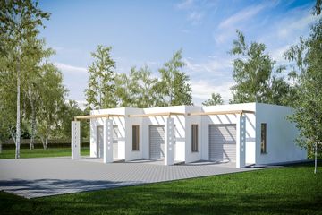  Projekt garażu G230 - Budynek garażowy (PRA1255) - projekt garażu parterowego - Zdjęcie 1