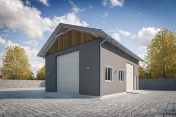  Projekt budynku gospodarczego G232 - Budynek gospodarczy (PRA1257) - projekt budynku parterowego - Zdjęcie 1