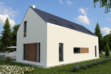  Projekt domu Ksenon (WOW1004) - projekt domu parterowego z poddaszem - Zdjęcie 2