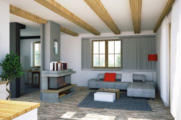  Projekt domu Jamajka (SKA1009) - projekt domu parterowego z poddaszem - Zdjęcie 4