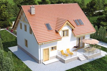  Projekt domu Malta (SKA1015) - projekt domu parterowego z poddaszem - Zdjęcie 2