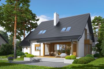  Projekt domu Marisa III G1 energo (WRC2555) - projekt domu parterowego z poddaszem - Zdjęcie 4