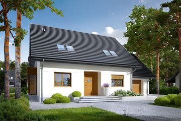  Projekt domu Marisa III G1 energo (WRC2555) - projekt domu parterowego z poddaszem - Zdjęcie 5