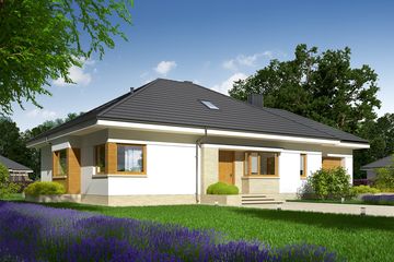  Projekt domu Flo III G1 (WRC2557) - projekt domu parterowego - Zdjęcie 2