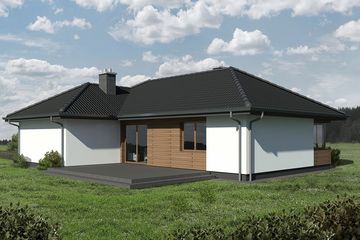  Projekt domu Familijny A modern (GDA1035) - projekt domu parterowego - Zdjęcie 2