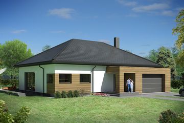  Projekt domu Komfortowy Modern (GDA1036) - projekt domu parterowego - Zdjęcie 1