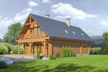  Projekt domu Świdnica dw 11 (KRP1744) - projekt domu parterowego z poddaszem - Zdjęcie 2