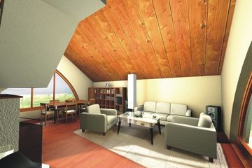  Projekt domu Wiera 2 wersja B paliwo stałe (WRD2366) - projekt domu parterowego z poddaszem - Zdjęcie 6