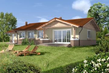  Projekt domu Aspen V LMB67d (WRB1546) - projekt domu parterowego - Zdjęcie 3