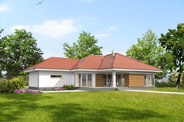  Projekt domu Milton LMB114 (WRB1549) - projekt domu parterowego - Zdjęcie 2