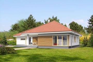  Projekt domu Milton LMB114 (WRB1549) - projekt domu parterowego - Zdjęcie 3