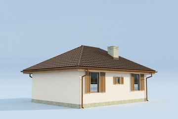  Projekt domu letniskowego Bayamo szkielet drewniany, dom letniskowy (SLN2342) - projekt domu letniskowego parterowego - Zdjęcie 4