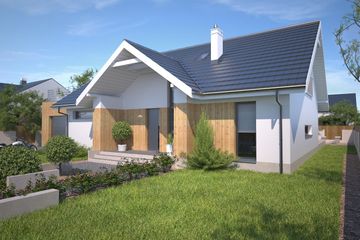  Projekt domu Tampa III DCP317b (WOB1613) - projekt domu parterowego z poddaszem - Zdjęcie 1