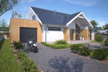  Projekt domu Tampa III DCP317b (WOB1613) - projekt domu parterowego z poddaszem - Zdjęcie 3