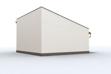  Projekt garażu G97 szkielet drewniany, garaż dwustanowiskowy (SLN2358) - projekt garażu parterowego - Zdjęcie 4