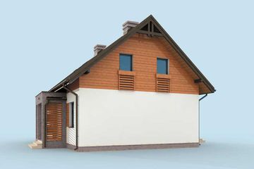  Projekt domu Avalon szkielet drewniany, dom mieszkalny jednorodzinny z poddaszem użytkowym (SLN2360) - projekt domu parterowego z poddaszem - Zdjęcie 2