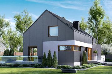  Projekt domu HomeKoncept-17 (KRX1017) - projekt domu parterowego z poddaszem - Zdjęcie 3