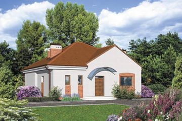  Projekt domu W-0911 (WAA1109) - projekt domu parterowego - Zdjęcie 1