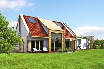  Projekt domu Awokado (SLO1024) - projekt domu parterowego z poddaszem - Zdjęcie 2