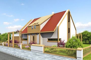  Projekt domu Awokado (SLO1024) - projekt domu parterowego z poddaszem - Zdjęcie 3