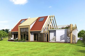  Projekt domu Awokado (SLO1024) - projekt domu parterowego z poddaszem - Zdjęcie 4