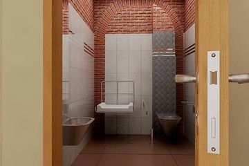  Projekt toalety publicznej Toalety publiczne (SLO1047) - projekt toalety parterowego - Zdjęcie 4