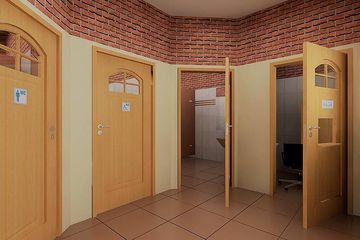  Projekt toalety publicznej Toalety publiczne (SLO1047) - projekt toalety parterowego - Zdjęcie 5