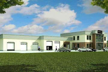  Projekt warsztatu Warsztat z usługą (SLO1049) - projekt warsztatu z pełnym piętrem - Zdjęcie 2