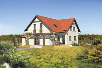  Projekt domu W-0722 (WAA1183) - projekt domu parterowego z poddaszem - Zdjęcie 1