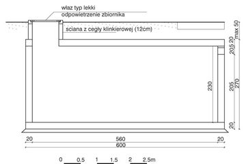  Projekt zbiornika na gnojowicę ZB-02 (WAA1174) - projekt zbiornika parterowego - Zdjęcie 1