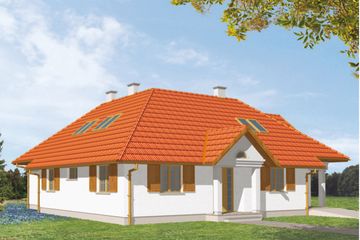  Projekt domu Gemini (KSA1329) - projekt domu parterowego z poddaszem - Zdjęcie 1