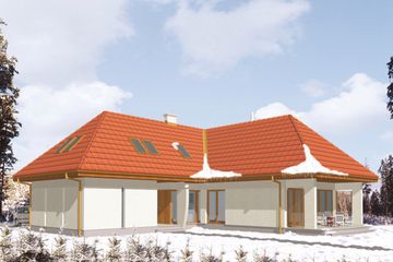  Projekt domu Milena (KSA1331) - projekt domu parterowego z poddaszem - Zdjęcie 1