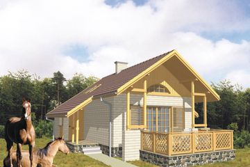  Projekt domu Gepard (KSA1337) - projekt domu parterowego z poddaszem - Zdjęcie 1