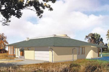  Projekt domu Manhatan (KSA1339) - projekt domu parterowego - Zdjęcie 2