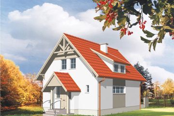  Projekt domu Koala (KSA1340) - projekt domu parterowego z poddaszem - Zdjęcie 1