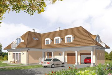  Projekt domu Finezja (KSA1343) - projekt domu parterowego z poddaszem - Zdjęcie 1