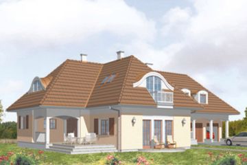  Projekt domu Finezja (KSA1343) - projekt domu parterowego z poddaszem - Zdjęcie 2