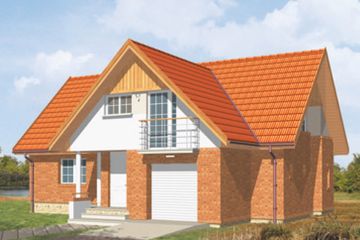  Projekt domu Prestiż (KSA1344) - projekt domu parterowego z poddaszem - Zdjęcie 2