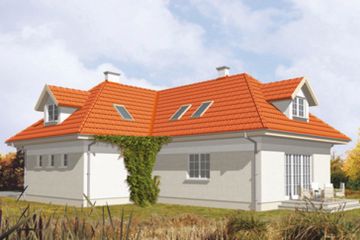  Projekt domu Ametyst (KSA1345) - projekt domu parterowego z poddaszem - Zdjęcie 2